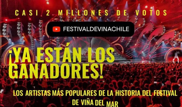 El grupo CNCO fue elegido como el artista más popular en la historia del Festival de la Canción Viña del Mar