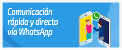 Comunicación vía WhatsApp